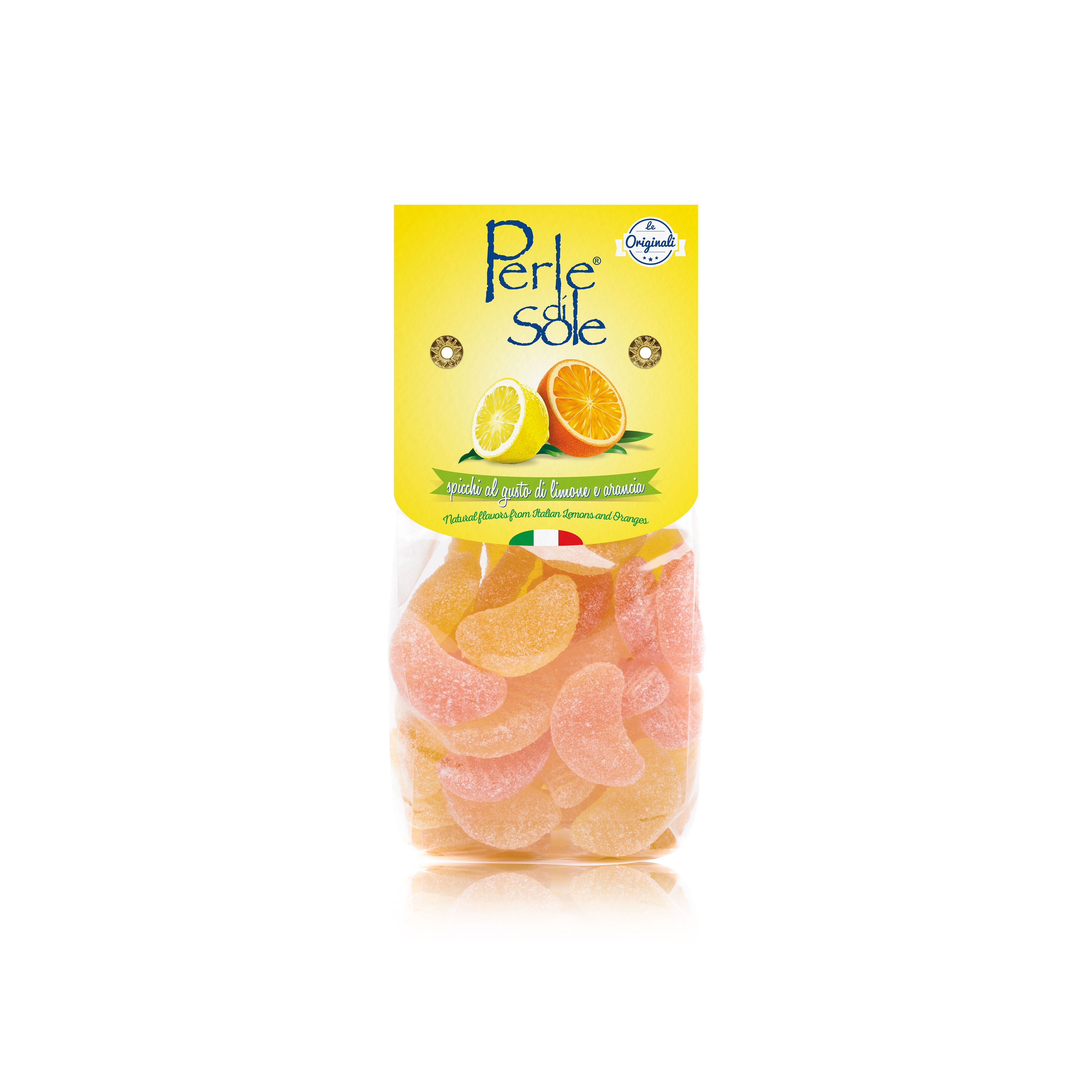 Lemon and Orange flavored segments – Perle di sole