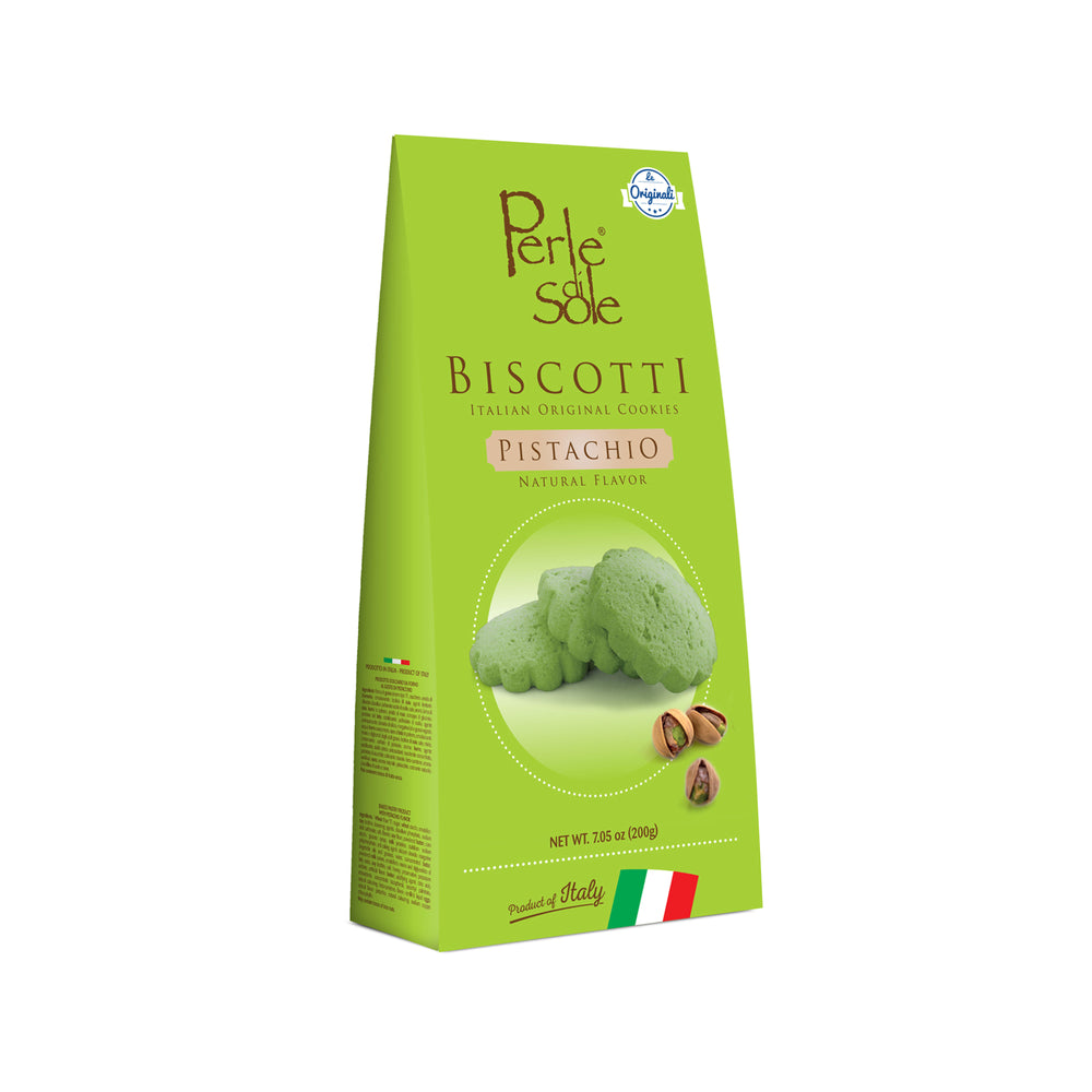 Pistachio flavored biscuits